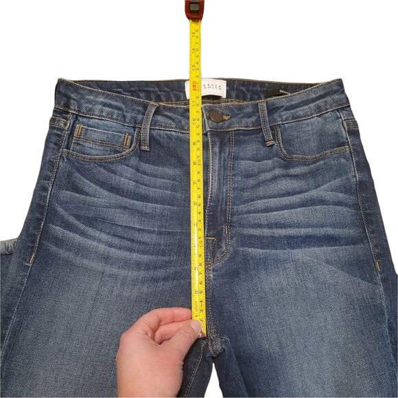 PARKER SMITH FRAYED HEM BOMBSHELL SKINNY JEANS DARK WASH WOMEN'S SIZE 29 - Picture 14 of 16